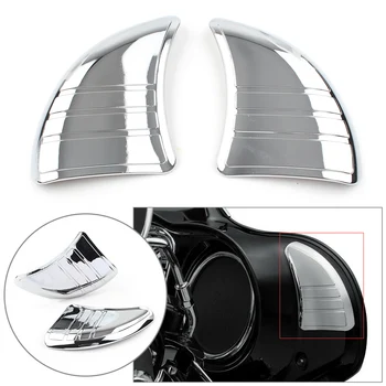 1 пара хромированных трехлинейных заглушек внутреннего обтекателя зеркала мотоцикла для Harley Touring Glide 2014 2015 2016 2017 0