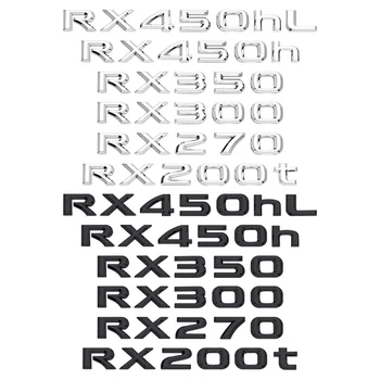 1шт Глянцевый 3D ABS Автомобиль Письмо Логотип Наклейка Хвост Значок Эмблема Заднего Багажника Для Lexus RX450hl RX450h RX350 RX300 RX270 RX200t