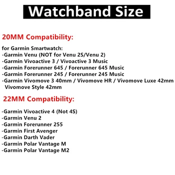 20мм 22мм Нейлоновый Ремешок Для Garmin Vivoactive 4 3 HR Band Watch Venu 2 SQ Forerunner 645 Эластичный Браслет Fenix 6 5 Pro 5