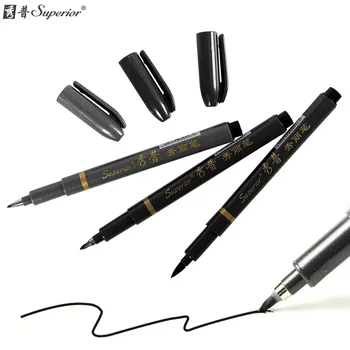 3 шт Набор ручек для рисования beauty pen Sketch Brush Разного Размера Japan Material Art Marker Каллиграфия Офисный Рисунок Подпись Art Pen