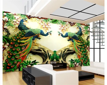 3d обои beibehang пограничный лес на фоне телевизора Феникс спальня гостиная настенное украшение картина papel de parede