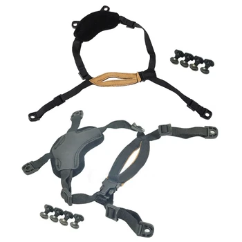 4-точечная система подвески спортивного шлема H-Образный ремень для подбородка, устойчивый при вращении, Фиксированные аксессуары