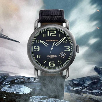 42 мм Мужские Военные Часы Автоматические Механические Наручные часы С Сильным Светящимся Календарем Водонепроницаемый Ультратонкий Простой Дизайн Relojes 0