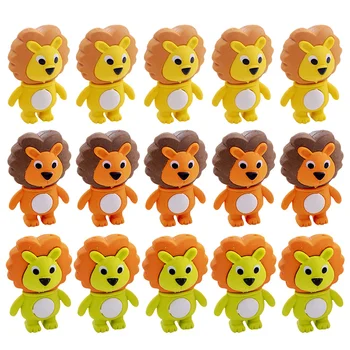 48 шт. Ластик Little Lion, ластики, Очаровательные, милые, Разбирающие 3D мультфильм для рисования 4