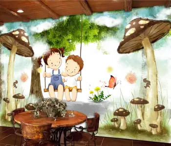 beibehang Custom Dream forest красивые фотообои для детской комнаты фоновые обои для детской комнаты наклейки на стены