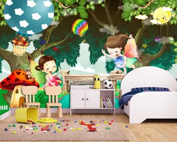 beibehang Custom Dream forest красивые фотообои для детской комнаты фоновые обои для детской комнаты наклейки на стены 1