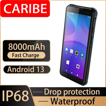 CARIBE PL-60L 6-дюймовый промышленный портативный Android 10 RFID NFC UHF 1D 2D сканер штрих-кода КПК