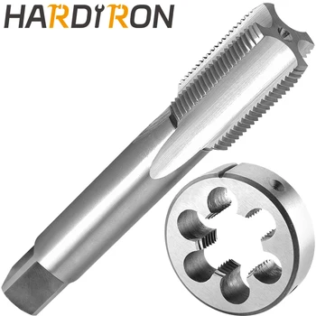 Hardiron 1-3 / 8-6, набор метчиков и штампов UNC, правая рука, метчики для нарезания резьбы на станке 1-3 / 8 x 6 UNC и круглые штампы