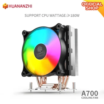 HUANANZHI A700/ A500/ A400 /A06 С Шестью Медными трубками Радиатор процессора Настольного компьютера Бесшумный Вентилятор x79/ x99 Core Ice A300 Теплоотводящий Вентилятор