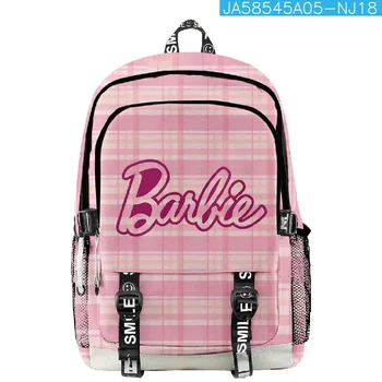 MINISO Новый Продукт Barbie Peripheral Movie Campus Backpack 3d Школьная Сумка из Ткани Оксфорд для Учащихся Начальной и средней школы