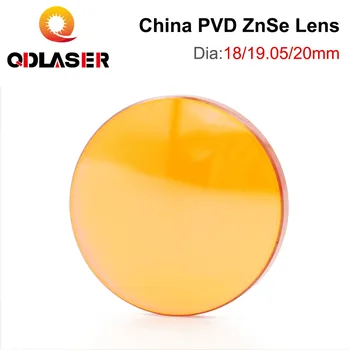 QDLASER CO2 Китай ZnSe Фокусировочный объектив диаметром 12/18/19.05/20 мм FL38.1/50.8/63.5/76.2/101.6 мм 1,5-4 