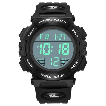 SYNOKE Лидирующий бренд Спортивные Мужские часы Военные Цифровые часы Мужские Водонепроницаемые Наручные Часы для Мужчин Clock shock relogios masculino