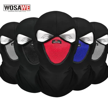 WOSAWE Мотоциклетная маска на все лицо для мужчин и женщин, спортивный Дышащий Пылезащитный Ветрозащитный шлем, капюшон, аксессуары для шеи для езды на мотоцикле