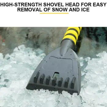 Автомобильная Снегоуборочная лопата Стеклянная Лопата для снега, Скребок для льда, Скребок для снега, Противогололедная Комбинированная Щетка для снега 3
