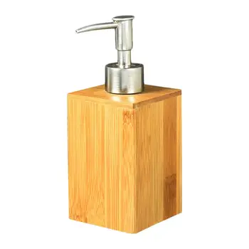 Бамбуковый дозатор мыла для рук, дозатор мыла для посуды Naturals, прочный бамбуковый Дозатор мыла для ванной комнаты 0
