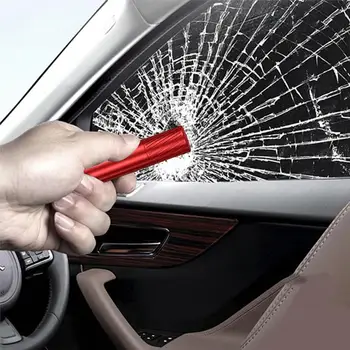 Безопасный молоток для разбивания стекла Безопасный молоток для окна автомобиля Многоразовый инструмент для эвакуации из автомобиля с резаком для ремня безопасности, разбивающего стекло и окно 4