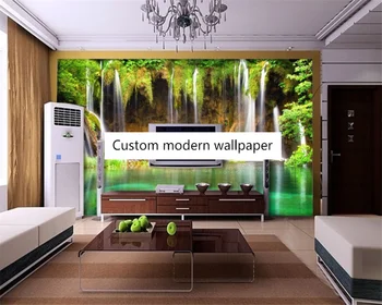 бейбеханг Настраивает современный пейзаж водопад текущая вода спальня гостиная фоновая бумага из пареде papier peint обои