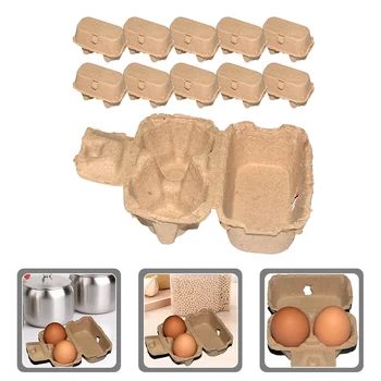 Бытовые Пустые коробки из-под яиц, держатель для яиц, Бумажная масса, коробки из-под яиц, Бумажная масса, контейнеры для яиц для домашней кухни, ресторана 1
