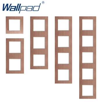 Вертикальная панель Wallpad коричневого цвета из алюминиевого сплава, только металлический каркас 0