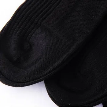Высокое качество, 10 пар/лот, мужские носки, хлопчатобумажные черные деловые носки, удобные дышащие рабочие мужские носки, новинка 4