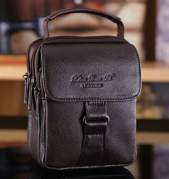 Высококачественная мужская сумка-мессенджер из натуральной воловьей кожи через плечо известного бренда, небольшой ремень, набедренная сумка, поясная сумка-тоут, сумочка-тоут