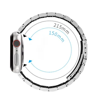 Высококачественный Ремешок из нержавеющей Стали для Apple Watch 6 SE 5 4 3 38 мм 40 Мм 42 ММ 44 ММ Металлический Интеллектуальный Ремешок Для Часов Boite Bracel 3