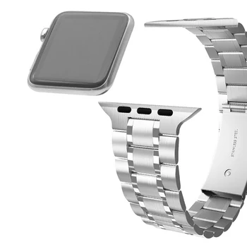 Высококачественный Ремешок из нержавеющей Стали для Apple Watch 6 SE 5 4 3 38 мм 40 Мм 42 ММ 44 ММ Металлический Интеллектуальный Ремешок Для Часов Boite Bracel 4