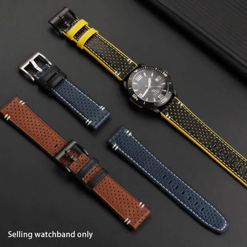 Высококачественный Ремешок для часов из Воловьей кожи Мужской 22 мм для Hamilton Breitling для Omega Mido/Citizen Кожаный Ремешок Для часов Каждой марки