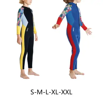 Детский гидрокостюм для мальчиков, купальники с длинным рукавом, гидрокостюмы для всего тела, защита от дождя для 1