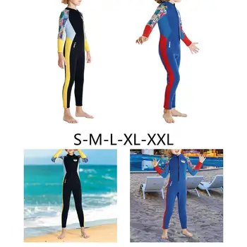 Детский гидрокостюм для мальчиков, купальники с длинным рукавом, гидрокостюмы для всего тела, защита от дождя для 2