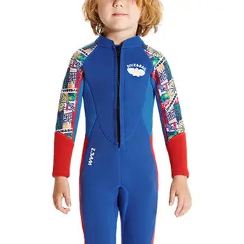 Детский гидрокостюм для мальчиков, купальники с длинным рукавом, гидрокостюмы для всего тела, защита от дождя для 4