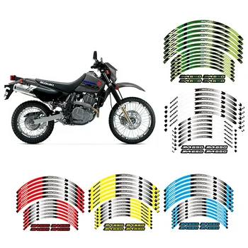 Для Suzuki DR650S DR650SE Светоотражающие Аксессуары Для мотоциклов Наклейка на Колесо Внутри Ступицы Наклейки На Обод Полосатая лента