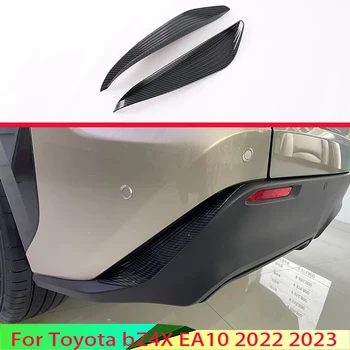 Для Toyota bZ4X EA10 2022 2023 Автомобильные Аксессуары в стиле углеродного волокна после декоративной рамки противотуманных фар Wind Knife