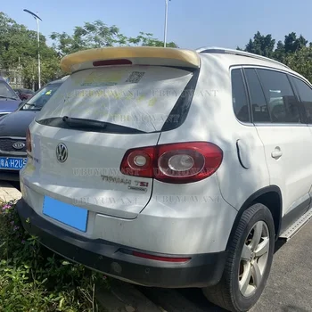 Для Volkswagen VW Tiguan Спойлер Tiguan украшение заднего крыла автомобиля ABS цвет углеродного волокна Задний спойлер на крыше багажника 2009-2016 2