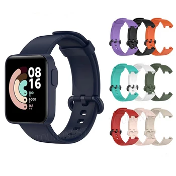 Для XiaoMi Mi Watch Lite ремешок Силиконовые чехлы ремешок для часов ремешки чехол для Xiaomi Redmi Watch смарт-ремешок для часов Браслет резиновый 0