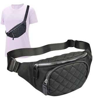 Женская поясная сумка, легкая стеганая поясная сумка через плечо, кошелек для путешествий, спортивный фестиваль