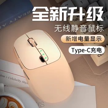 Интерфейс Type-C беспроводная мышь 2.4g, перезаряжаемый бесшумный ноутбук для настольных офисных игр, двойной режим Bluetooth