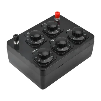 Коробка с регулируемым переменным сопротивлением, Декадный резистор, Экспериментальное оборудование 0-9999.9 для обучения коробке с физическим сопротивлением
