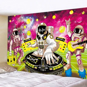 Космический астронавт настенное украшение дома с психоделической сценой, гобелен, украшение стен спальни в стиле хиппи носиан 0