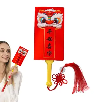 Красный Пакет 2024 Года Дракона Китайские Красные Карманные Денежные Конверты Креативные Китайские Красные Денежные Конверты Hong Bao Lucky Money Gift