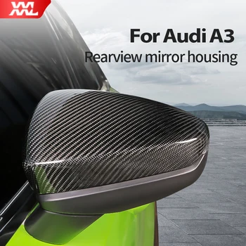Крышка зеркала заднего вида из углеродного волокна для аксессуаров для тюнинга экстерьера Audi A3 S3 8Y 0