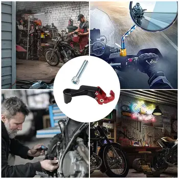 Крючок для мотоциклетных шлемов Складные алюминиевые сумки для мотоциклетных шлемов Зеркало заднего вида для мотоциклов Крючок для хранения шлемов для скутеров 3