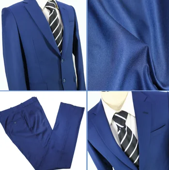 Модные мужские костюмы из 2 предметов (пальто + брюки) Костюм С Зубчатым Лацканом Homme Деловой Формальный Свадебный Костюм 0