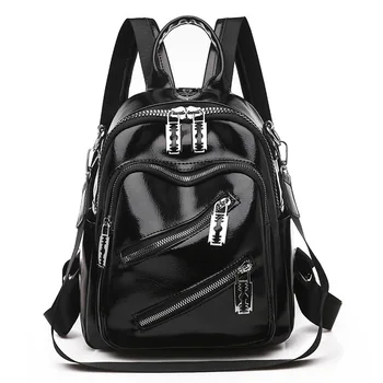 Модный женский рюкзак, дизайнерский рюкзак для путешествий из искусственной кожи, повседневная сумка через плечо, высококачественные школьные сумки для девочек-подростков, Sac 4