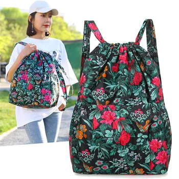 Модный легкий женский рюкзак для путешествий из высококачественной прочной ткани, школьный рюкзак, повседневный портативный женский рюкзак для покупок