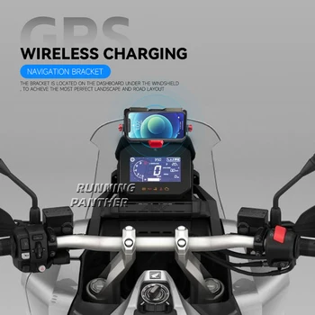 Мотоциклетный 22-мм держатель телефона с GPS, беспроводное зарядное устройство USB, кронштейн для навигации, крепление для Honda ADV350 ADV 350 2021 2022 2023 5