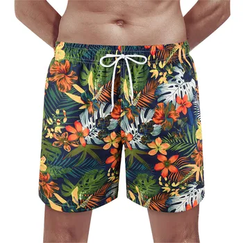 Мужские плавательные шорты Полосатые быстросохнущие пляжные пляжные шорты с сетчатой подкладкой Летние мужские купальники Плавки для мужчин