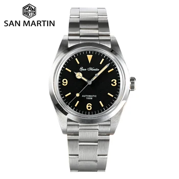 Мужские часы San Martin 39 мм серии Explore Climbing Sport винтажные автоматические механические наручные часы Sapphire Waterproof 10Bar SN0020