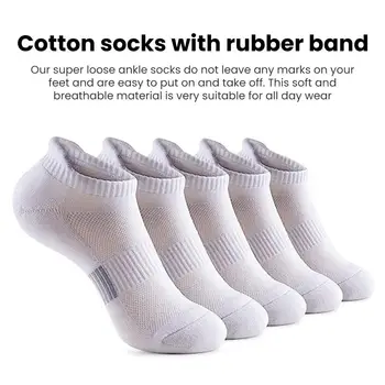 Мягкие носки, впитывающие влагу носки, прочные дышащие носки до щиколоток для активного образа жизни, впитывающие влагу для длительного использования 0