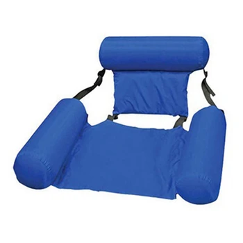 Надувной плавающий стул с плавающей спинкой, кресло с откидной спинкой, диван-кровать, открытый Надувной плавающий стул для плавания, простой в использовании 0